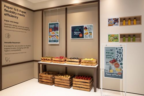 آخرین اخبار شرکت در مورد سامسونگ راه حل های کاغذ الکترونیکی رنگی و نشانه گذاری هوش مصنوعی را در نمایشگاه ISE 2025 نمایش می دهد