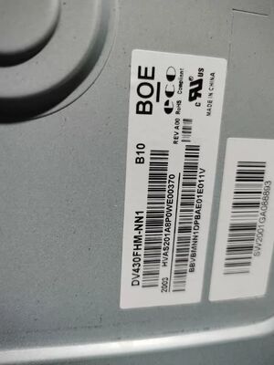 قیمت خوب صفحه نمایش LCD کشش شده BOE 43 اینچ DV430FHM-NN1 با 400cd / m2 روشنایی 1920 * 1080Pixels رزولوشن و کانکتور 51 پین آنلاین