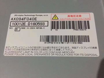 خرید HITACHI ۳۷ اینچی صفحه گسترده LCD مانیتورهای کامپیوتر شیشه OLED AX094F040E 500cd روشنایی online manufacture