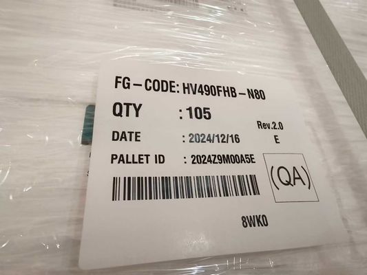 قیمت خوب صفحه نمایش LCD BOE 49 اینچی HV490FHB-N80 با 1920 * 1080 پیکسل رزولوشن 51 پین کانکتور و 500cd روشنایی آنلاین