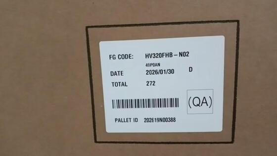 شاشة عرض تلفزيون BOE LCD مقاس 32 بوصة HV320FHB-N02 بدقة 1920*1080 بكسل وألوان 16.7 مليون وموصل 51PIN