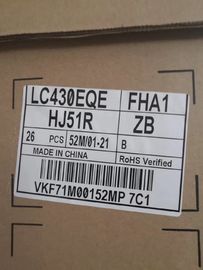 LC430EQE FHA1 صفحه نمایش تلویزیون LED، 3840 * 2160 پیکسل صفحه نمایش تلویزیون LED