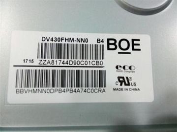 BOE 43 اینچ صفحه نمایش LCD بزرگ 400CCD / M2 روشنایی برای پخش کننده مشاوره