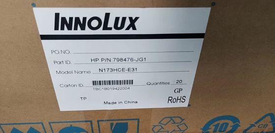 قیمت خوب 17.3 اینچ تلویزیون صفحه گسترده LCD مانیتور کامپیوتر Innolux 300cd/m2 30 پین N173HCE-E31 آنلاین